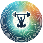 DALL·E 2024-12-08 13.36.21 - Beautiful Circle app icon for an AI Fitness Coach app, featuring a stylized, futuristic silhouette of a person lifting weights, surrounded by dynamic _pixian_ai (1)