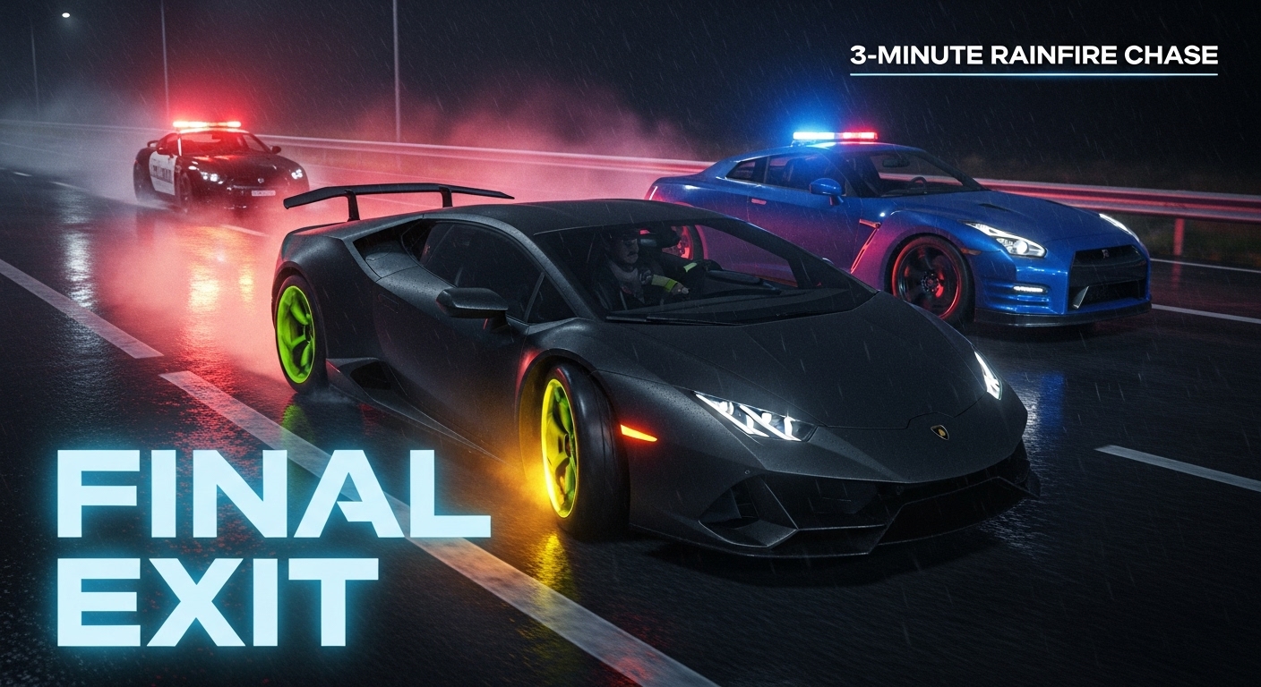 Veo3 Supercar Chase Director