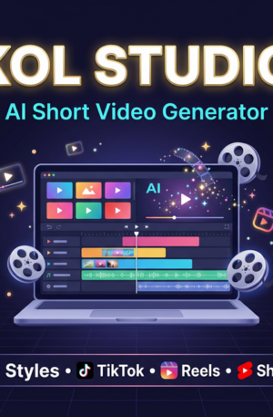 KOL Studio – Phần Mềm Tạo Video Ngắn AI Tự Động | TikTok · Reels · Shorts